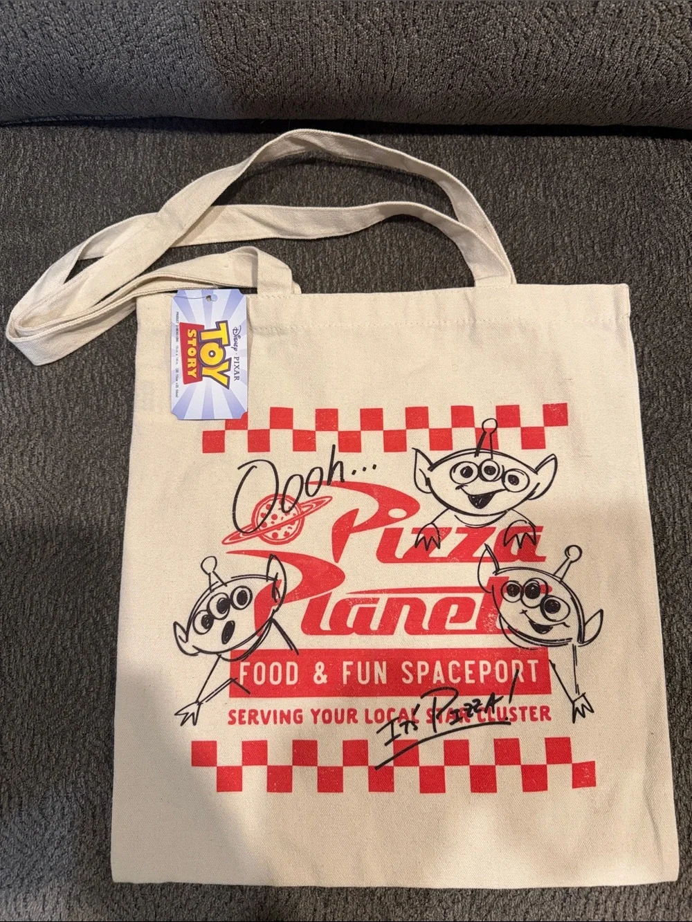 Disney & Pixar Toy Story Pizza Planet Canvas Tote Bag